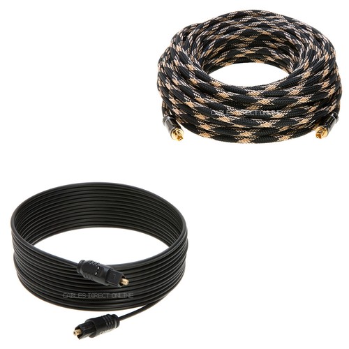 50ft toslink cable fiber - toslink,